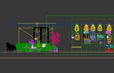 现代餐边柜设计3dmax模型