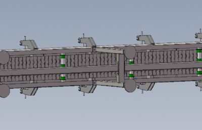 3m双顶链板输送机solidworks模型