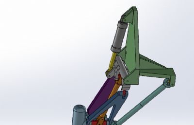 B-1轰炸机起落架solidworks模型