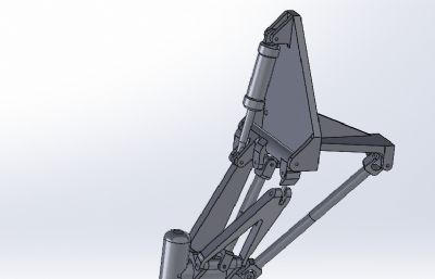 B-1轰炸机起落架solidworks模型