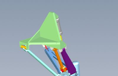 B-1轰炸机起落架solidworks模型