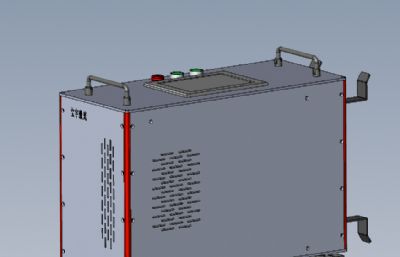 脉冲激光清洗机solidworks模型