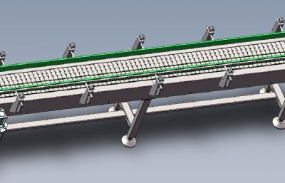 3m双顶链板输送机solidworks模型