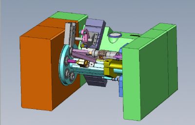 6轴自动车床solidworks模型