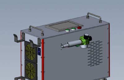 脉冲激光清洗机solidworks模型