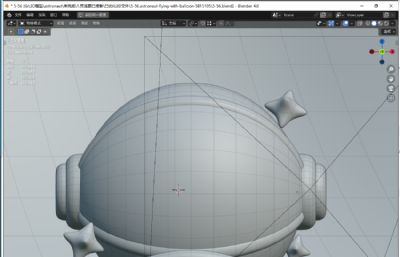 宇航员头盔与星星blender模型