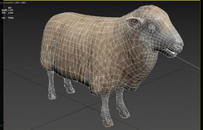 埃利奥代绵羊3dmax模型