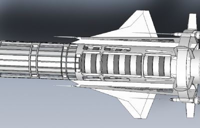 哥白尼号科幻太空飞行器solidworks模型