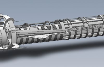 哥白尼号科幻太空飞行器solidworks模型