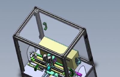 E型卡簧装配机solidworks模型