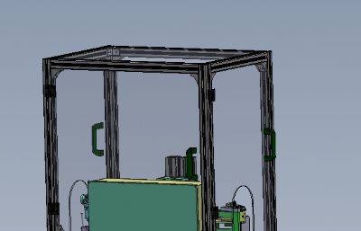 E型卡簧装配机solidworks模型