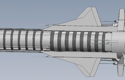 哥白尼号科幻太空飞行器solidworks模型