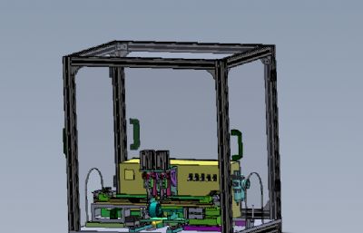 E型卡簧装配机solidworks模型