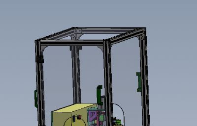 E型卡簧装配机solidworks模型