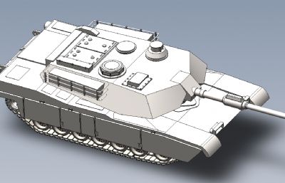 M1 艾布拉姆斯主战坦克solidworks模型