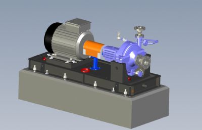 OH2离心泵solidworks模型