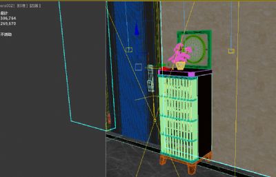 成品原木风五斗柜3dmax模型