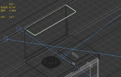 电磁炉款集成灶3dmax模型