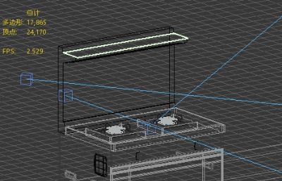 厨房集成灶3dmax模型