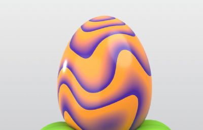 电子龙蛋blender模型