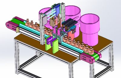 花洒组装机solidworks模型