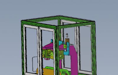 电子模块插头组装机 机械设备 solidworks