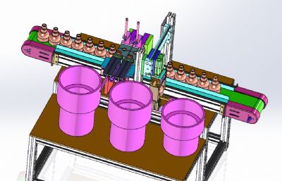 花洒组装机solidworks模型