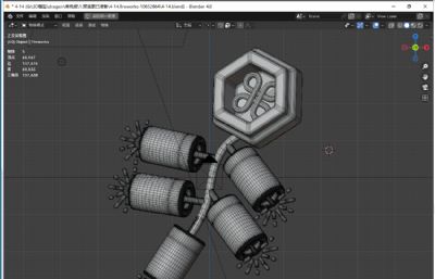 春节烟花爆竹挂饰blender模型