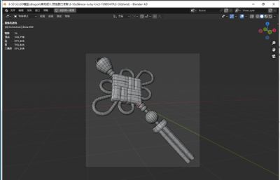 中国幸运结 中国结blender模型
