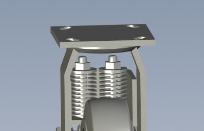 脚轮减震轮solidworks模型