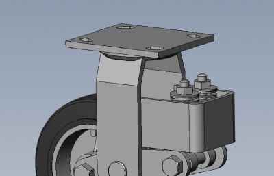 脚轮减震轮solidworks模型