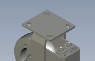 脚轮减震轮solidworks模型