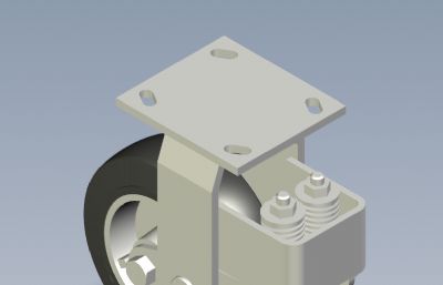 脚轮减震轮solidworks模型