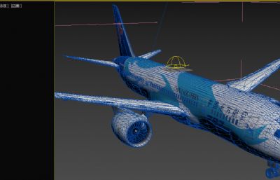 南方航空波音787民航客机低配版3dmax模型