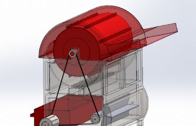 solidworks脱粒机