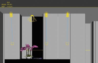 现代玄关柜,鞋柜3dmax模型