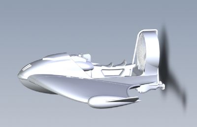 魔鬼翼飞行摩托,飞行器solidworks模型