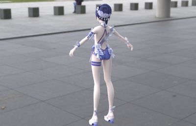 芽衣始源律者泳装3dmax模型