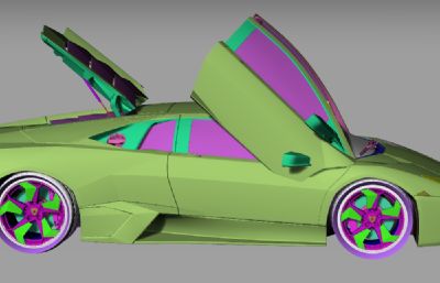 lamborghini reventon超级跑车rhino模型