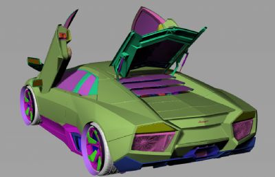 lamborghini reventon超级跑车rhino模型