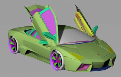 lamborghini reventon超级跑车rhino模型