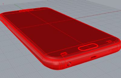 samsung三星galaxy s7手机rhino模型