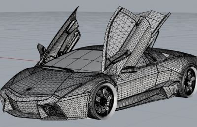 lamborghini reventon超级跑车rhino模型