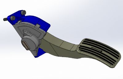 汽车油门踏板3dm,stp,x_t模型