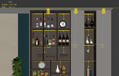 现代酒柜 陈列柜