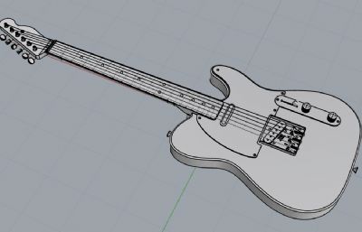 电吉他rhino模型