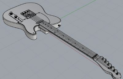 电吉他rhino模型