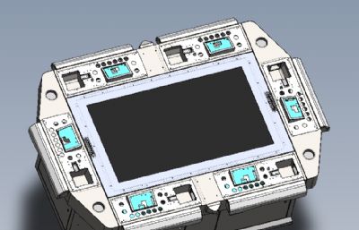 电玩城捕鱼机 游戏机 solidworks