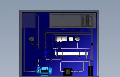 水冷机组 solidworks