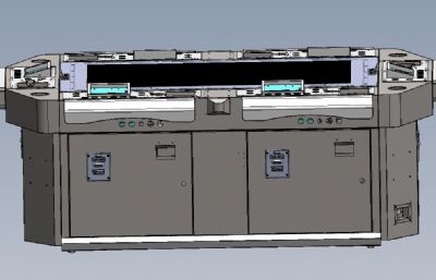 电玩城捕鱼机 游戏机 solidworks